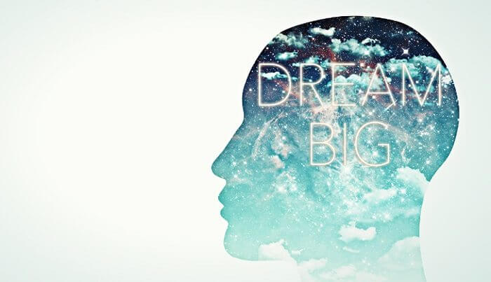 dream big - head in the stars concept