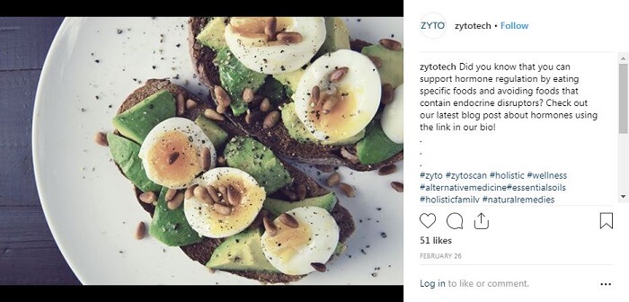 zyto instagram post example