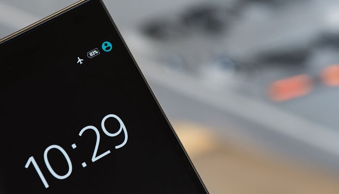 close up of cell phone screen