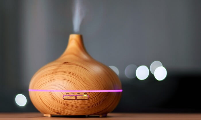 wood-grain essential oil diffuser