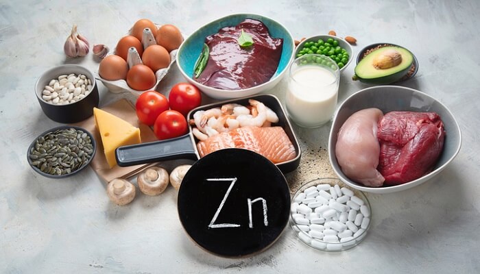 foods high in zinc next to zinc pills