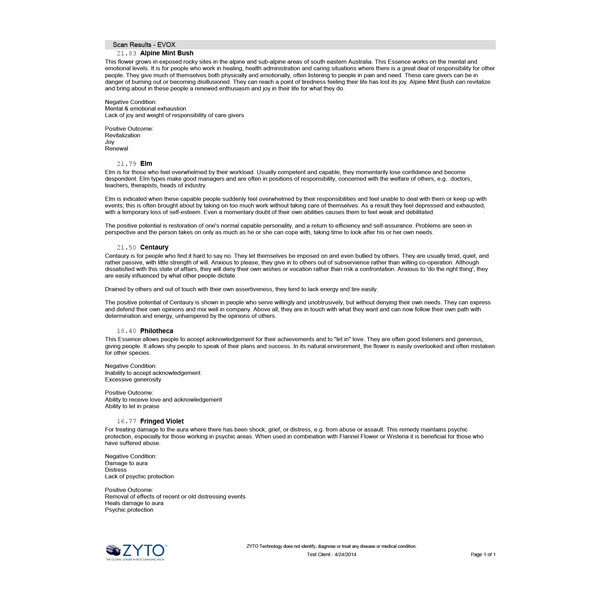 evox inventory scan results page