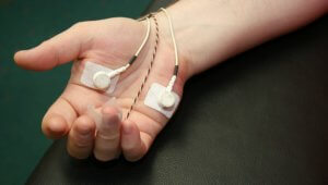 biofeedback sensors on palm