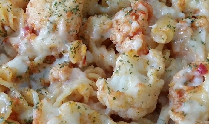 roasted cauliflower and orecchiette