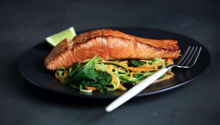salmon and vegetable dish - foods for neuropathy