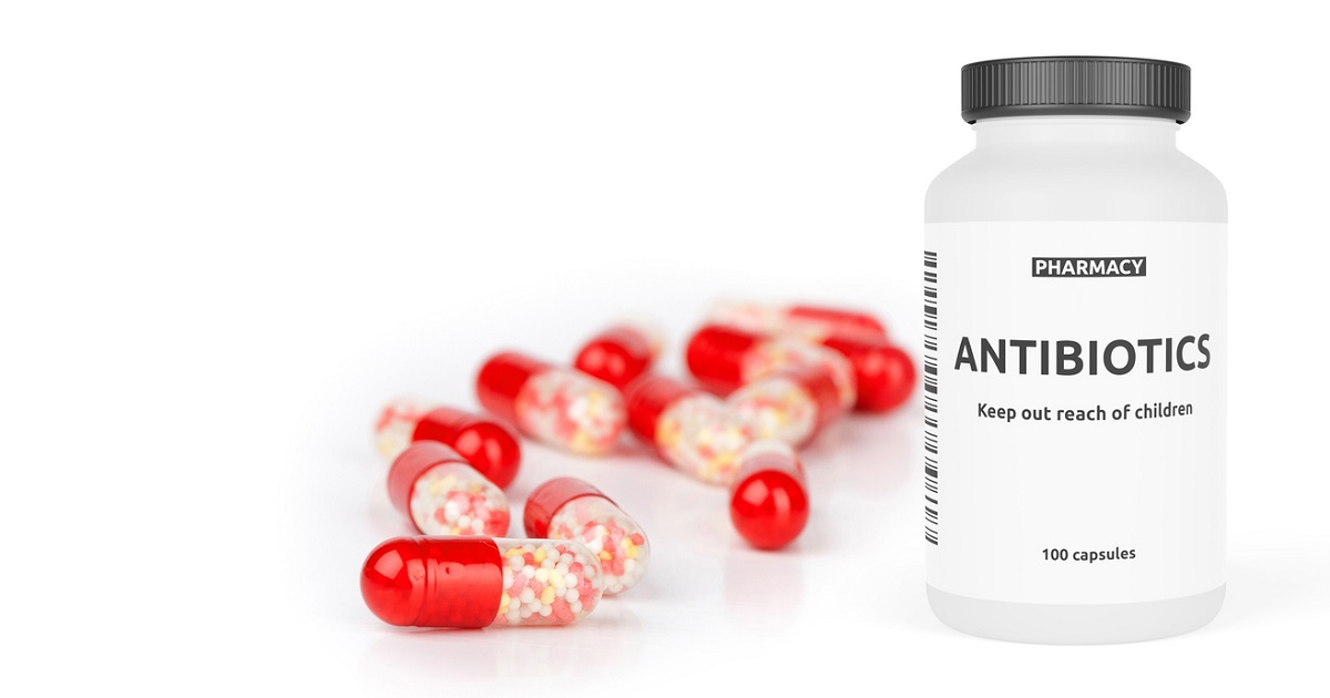 antibiotic pills and bottle