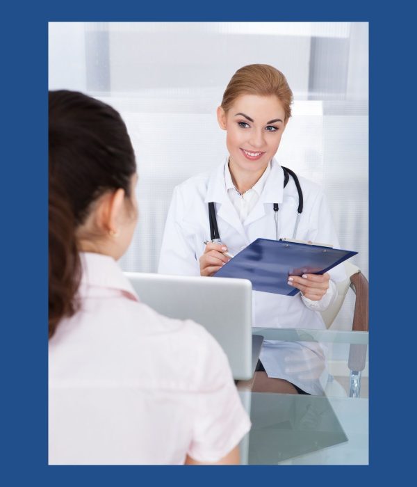 female doctor consulting her patient